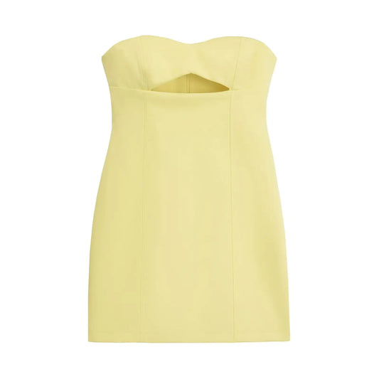 European American Style Slim Fit Vest Skirt Dress